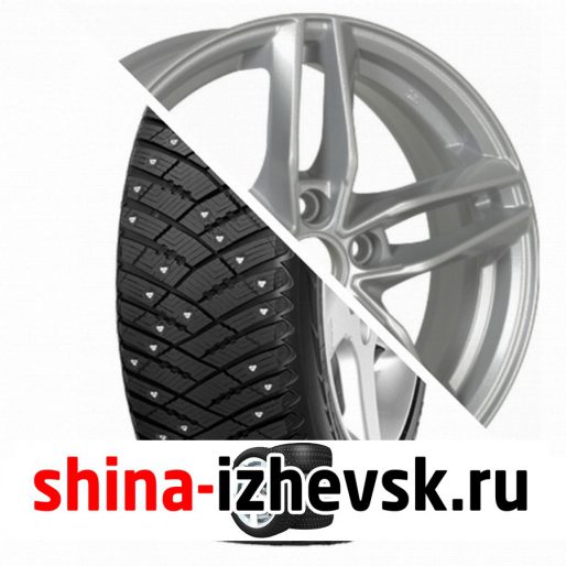 Колесо в сборе Goodyear Ultra Grip Ice Arctic 215/65 R16 T 98 + iFree Moskva 6.5xR16 5×114.3 ET40 DIA66.1 Серебристый в Ижевске